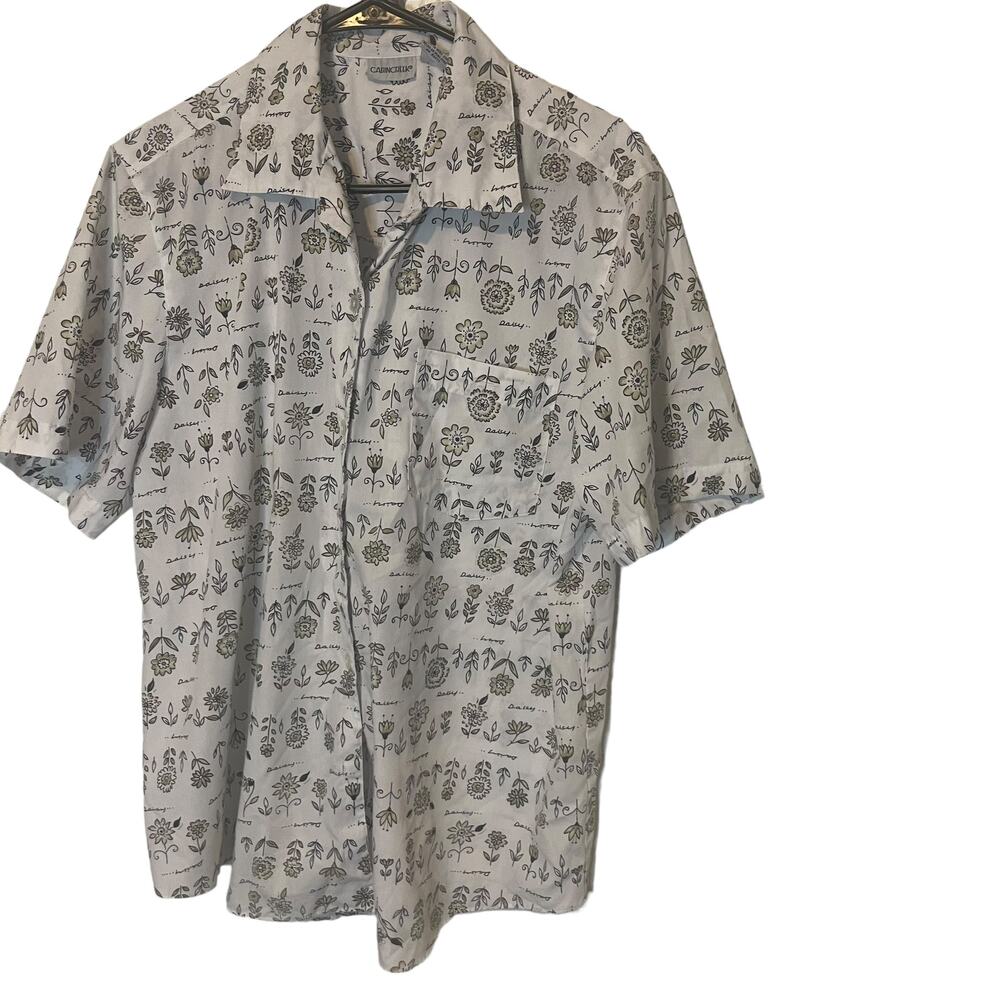 Cabin Creek‎ Vintage 90s Women's Size Large Novelty Floral Daisy Button Up